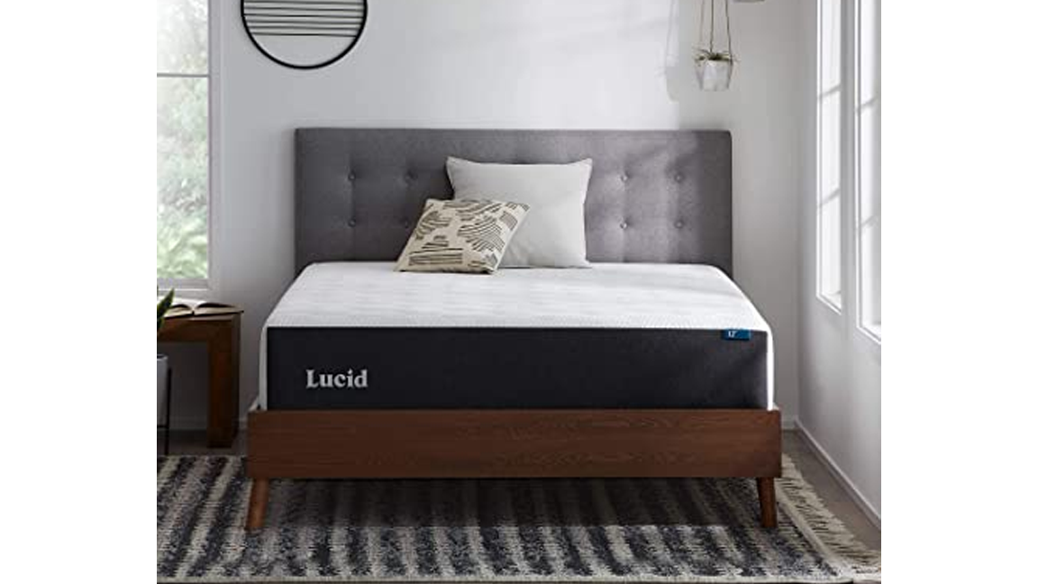 8. Lucid 12-Inch Memory Foam Mattress